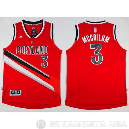Camiseta Mccollum #3 Portland Trail Blazers Rojo - Haga un click en la imagen para cerrar